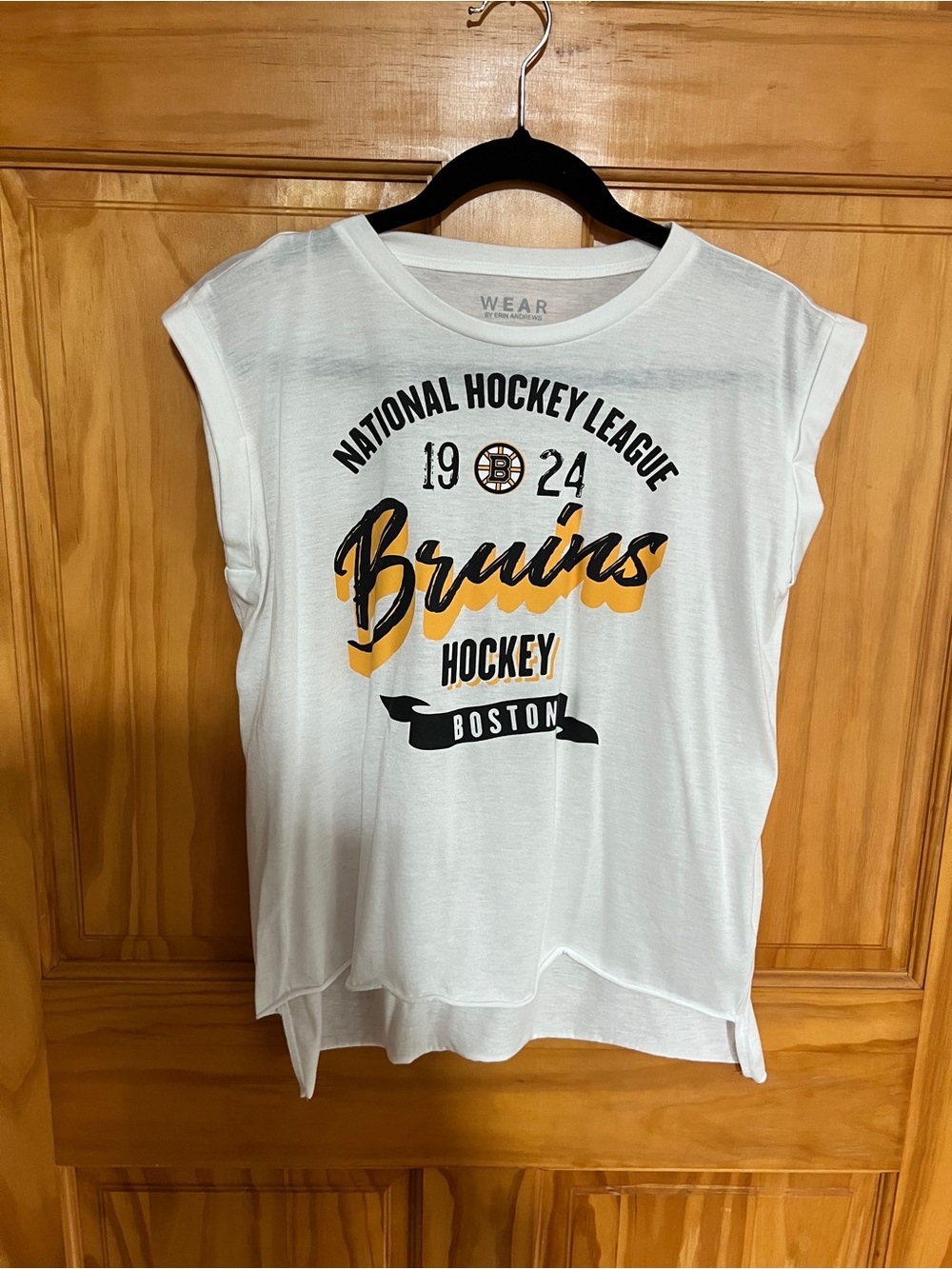 Boston Bruins White Graphic Hockey Tee by WEARxNHL